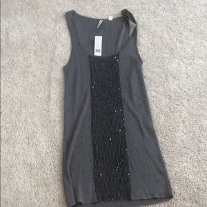 Iisli shimmer grey tank top